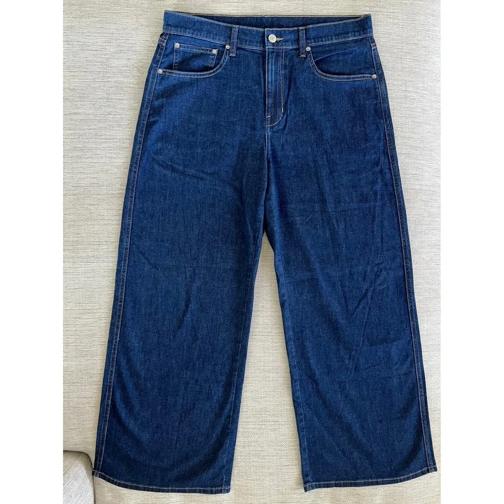 AYR The Big Salad Jeans Size 31 Vandalay Blue Wide Leg Lightweight‎ Denim